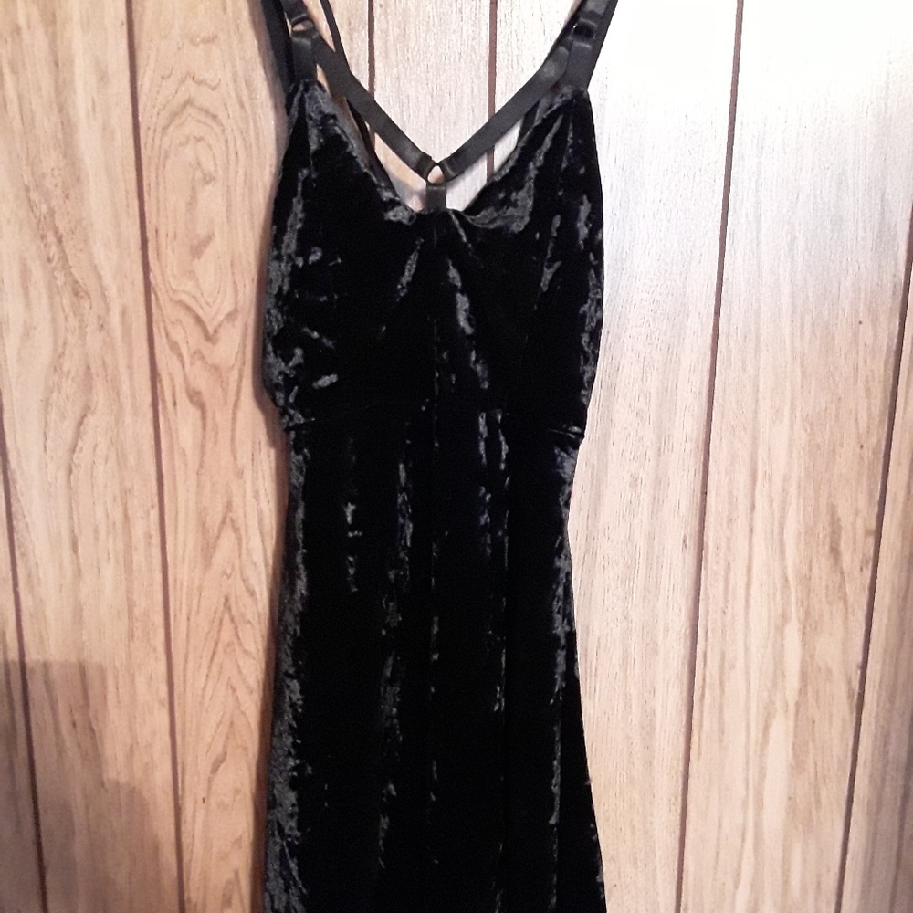 Killstar Black Velvet Dress